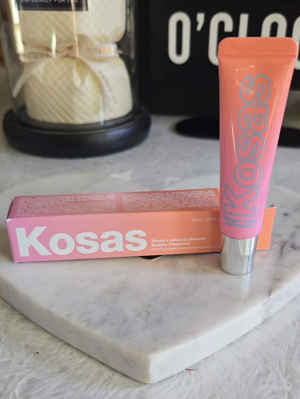 Kosas Plump + Juicy Lip Booster — Coral Peach Gloss